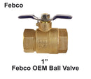 Contract 4 Pack OEM 1 In. T Handle Valve 1" Febco 622F Full Port BALL VALVES New-4