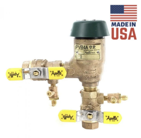 Apollo Combraco Backflow Preventer 3/4" Bronze Pressure Vacuum Breaker Test Port