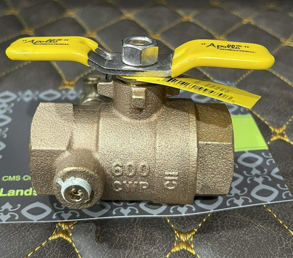 OEM Apollo Combraco 1" Bronze Tapped Ball Valve for PVB4A Sprinkler Vacuum Break