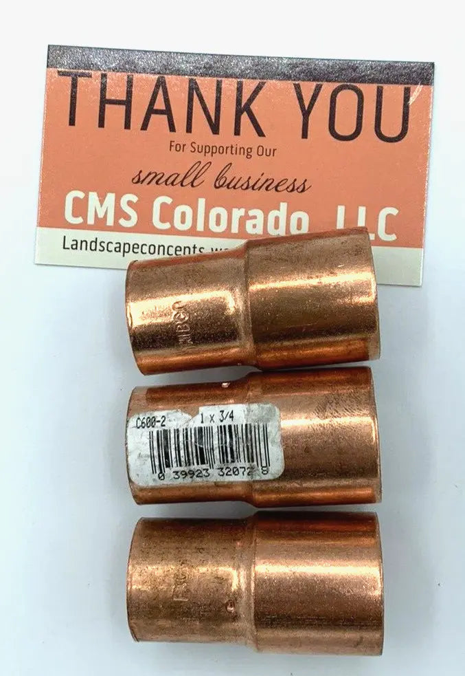 1" X 3/4" C X C Copper Reducer For 1 In to 3/4 In Copper Pipe Coupling