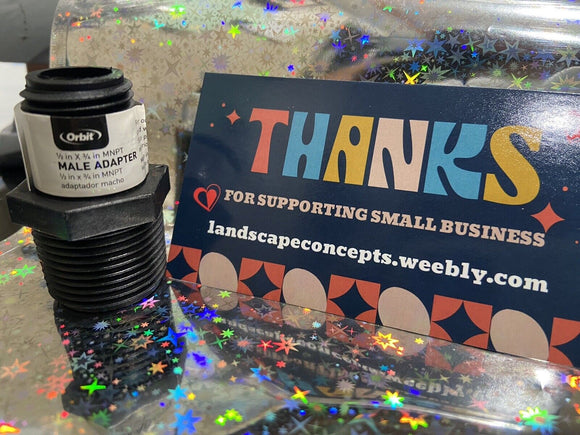 3X Orbit 37217 1/2" X 3/4" Male Adapters Sprinkler Head Riser 1/2 in x 3/4