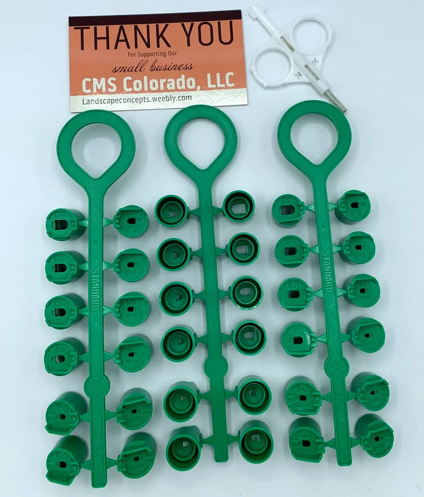 K-Rain Super Pro Green Nozzle Rack Tree for K Rain (3 PACK) w Adjustment Key