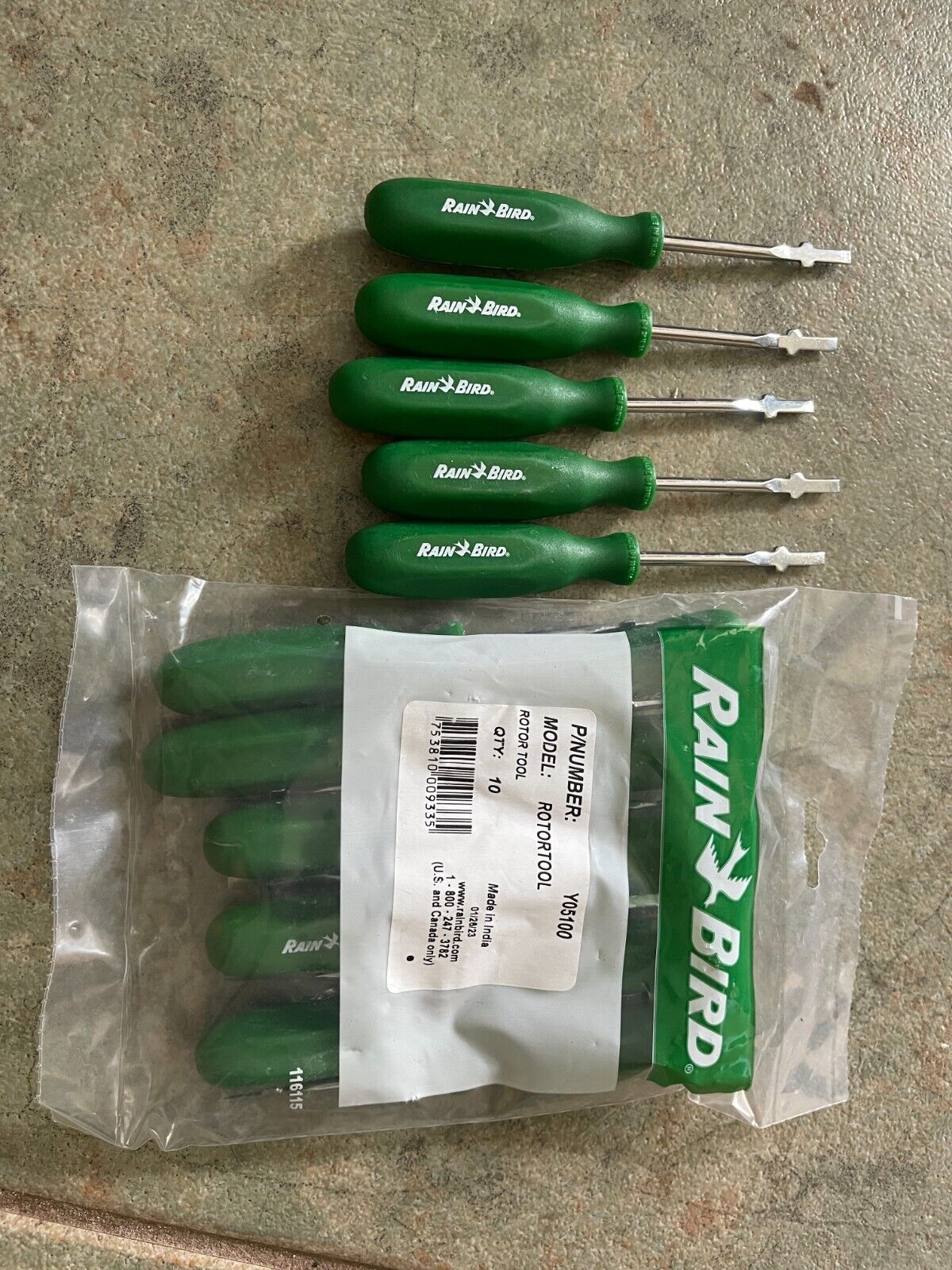 RainBird Rotor Pull-up Tool & Adjustment Screwdriver - Landscape Pro - Pack of 5