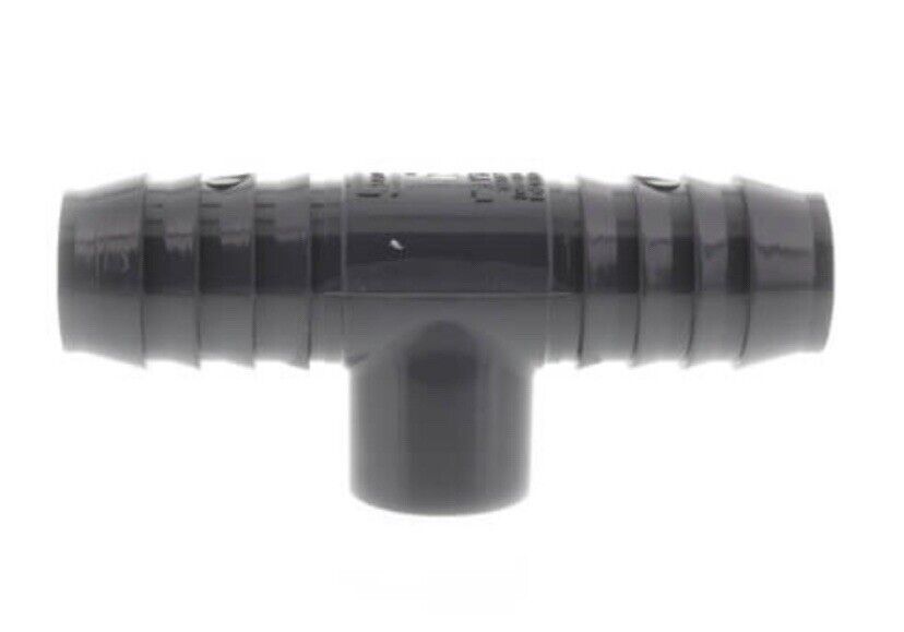 Spears 1402-130 PVC 1" X 1" FIPT X 1/2" Hose Barb Reducing Insert Tee Fitting