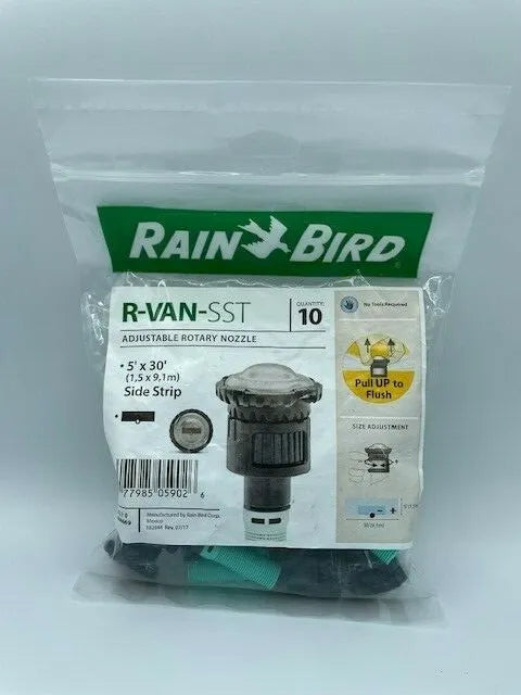 10 PCK Rotary Rain Bird R-Van Side Strip Rotary Nozzle 5 x 15 ft, R-VAN-SST