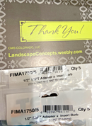 Pack of 10 Tempo FIMA1750 1/2” MIPT Adapter x 17 mm Insert Barb Drip Irrigation-3