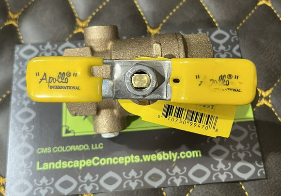 OEM Apollo Combraco 1" Bronze Tapped Ball Valve for PVB4A Sprinkler Vacuum Break