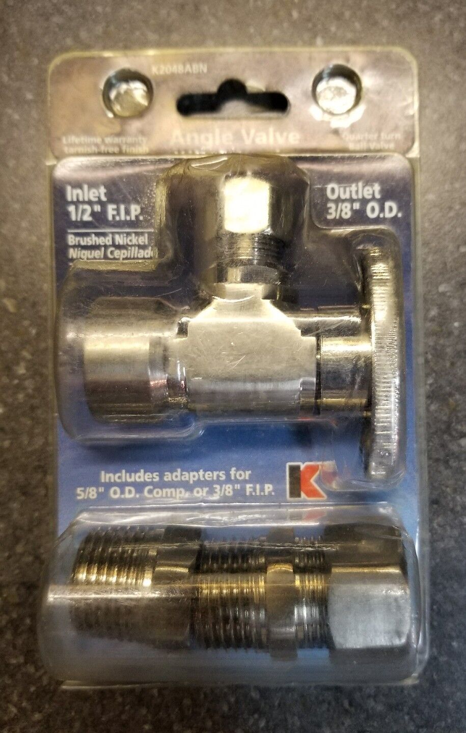 Plumb Pak Quarter Turn Angle Valve (k2048abn)