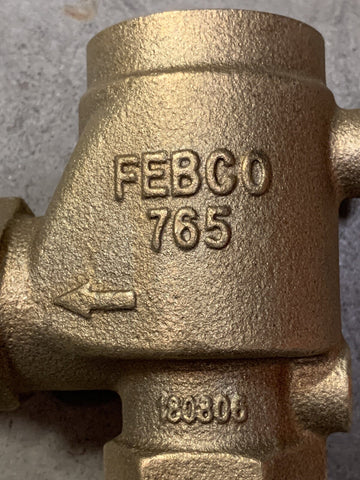 NEW OEM FEBCO 765 3/4” BRASS BODY ASSEMBLY FOR PRESSURE VACUUM BREAKER PVB