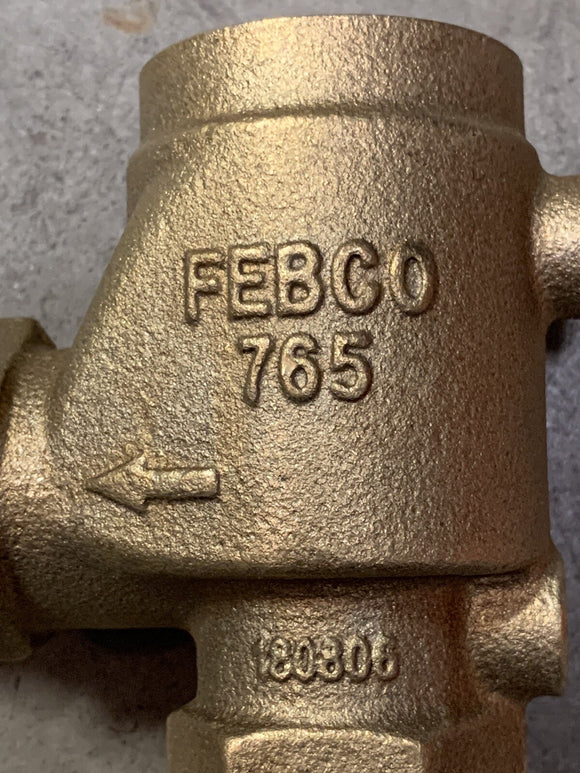 NEW OEM FEBCO 765 3/4” BRASS BODY ASSEMBLY FOR PRESSURE VACUUM BREAKER PVB