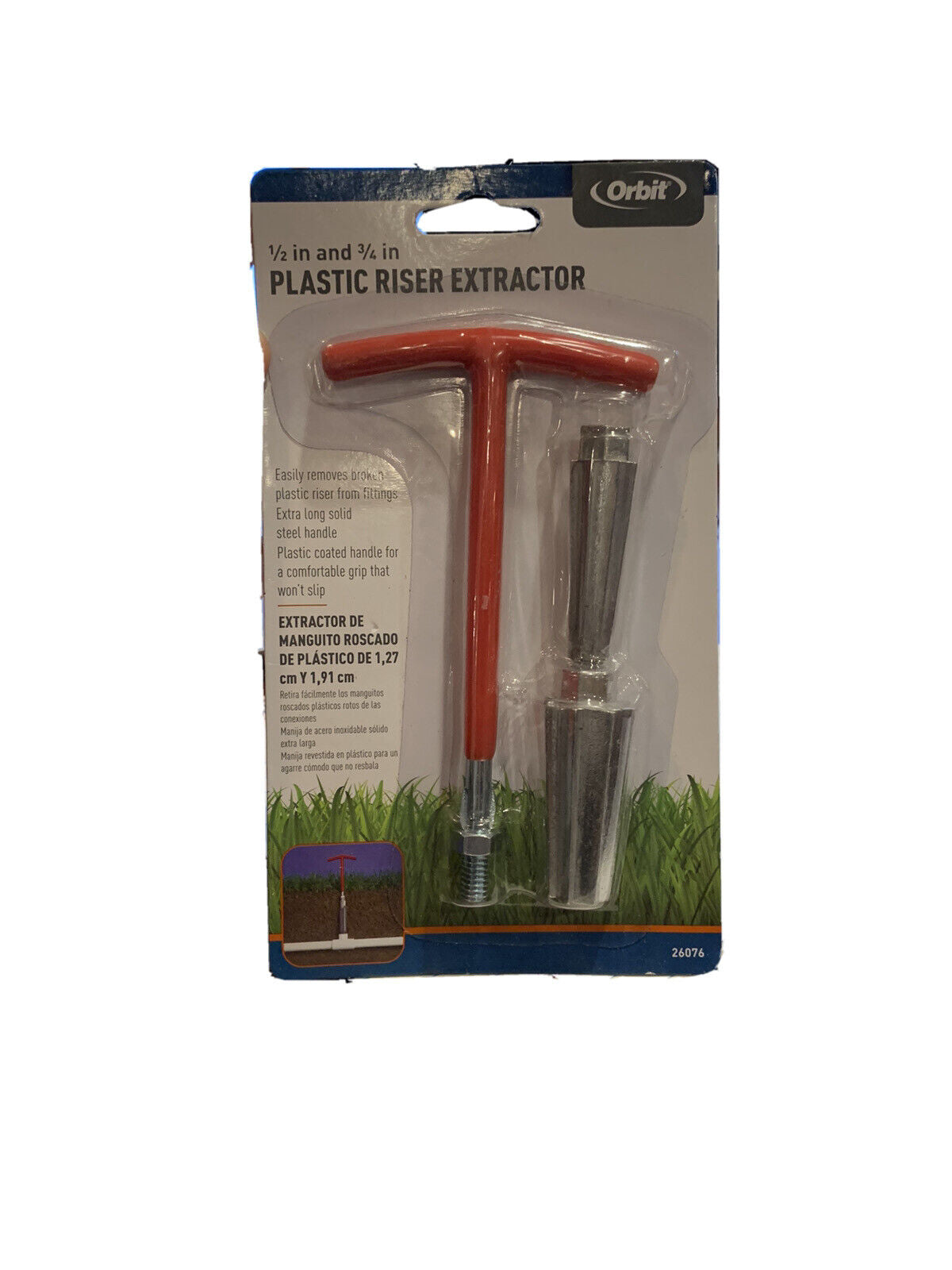 Irrigation Sprinkler Tool - Plastic Riser Extractor - 1/2 in. to 3/4 in. - Orbit