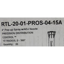 Hunter Spray 4" with 15' Nozzle Pro Spray & Nozzle, Black, 20 Pack Sprinkler-4