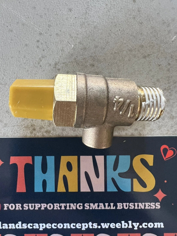 5-Pack LF Ball Valve Test Cocks, 1/4" Flare x 1/4" Male NPT