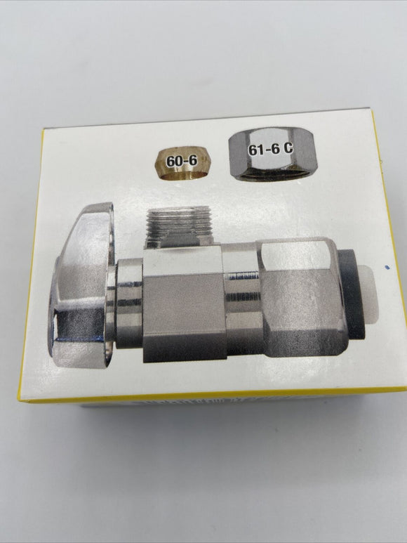 Brasscraft G2PS19X C1 1/2 in. 3/8 in. Brass Shut-Off Valve