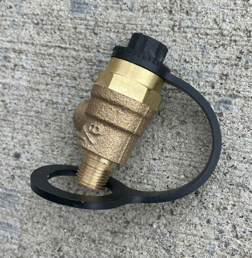Wilkins Replacement 1/8" x 1/4" NPT Test Cock - Backflow PVB DCA RPZ w Dust Cap