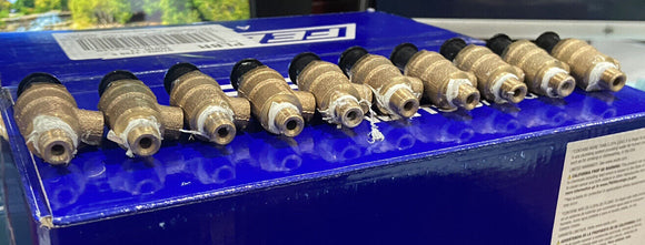 OEM Febco 1/8" Male Thread X 1/4" Male Air Test Cock Backflow W Dust Cap 10 Pack