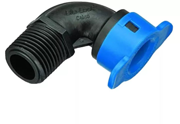 Orbit Blue Lock Elbow 1/2.x 3/4in MIPT, 80 PSI 3 Pack