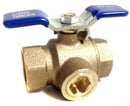Irrigation Sprinkler 3/4 " Ball Valve w Freeze Tolerant Prevention Plug 3/4"-1