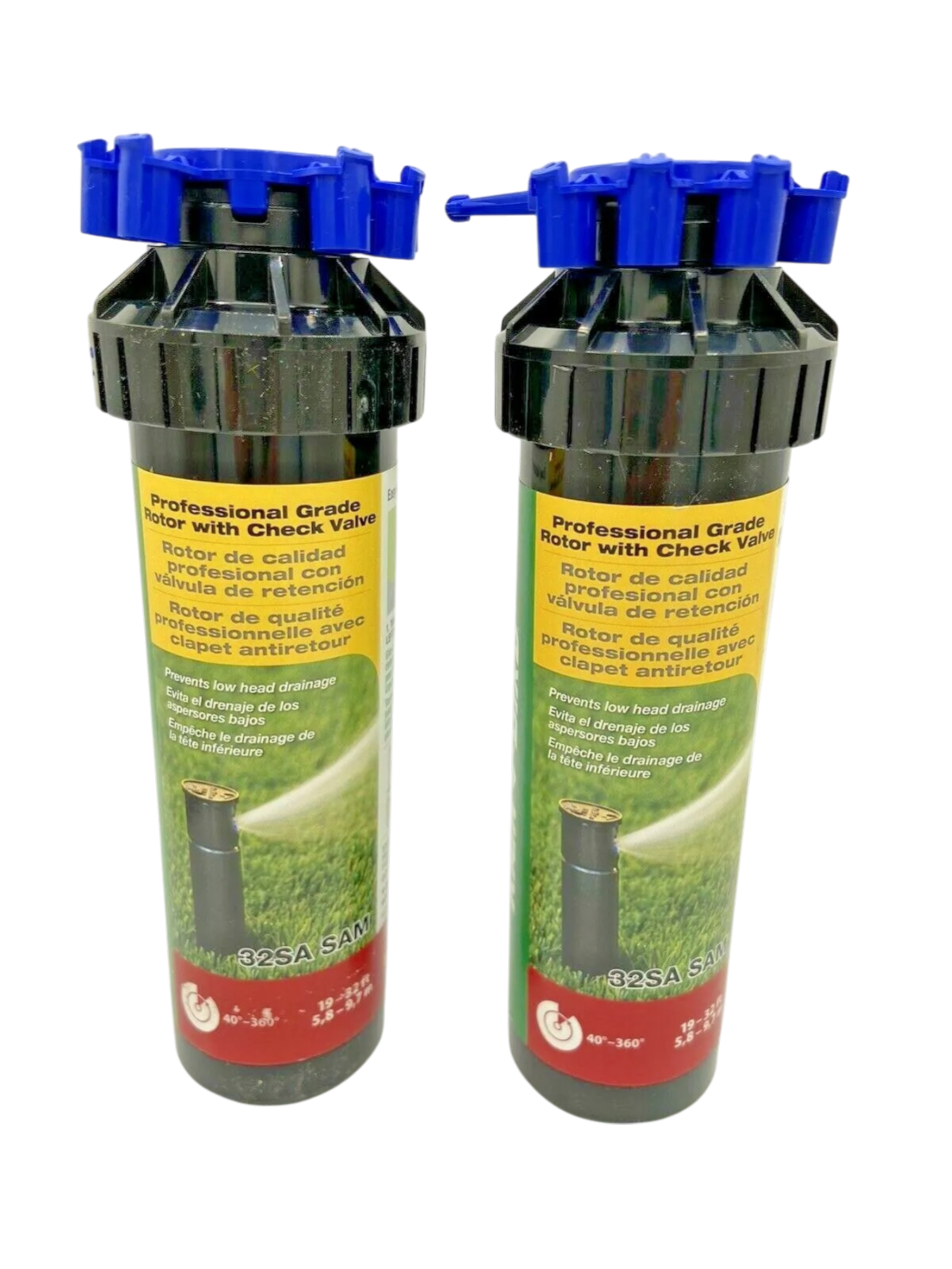 2 Pack - Rain Bird 32SA Pop-Up Rotor Sprinkler BRAND NEW w Nozzle Rack & Tool