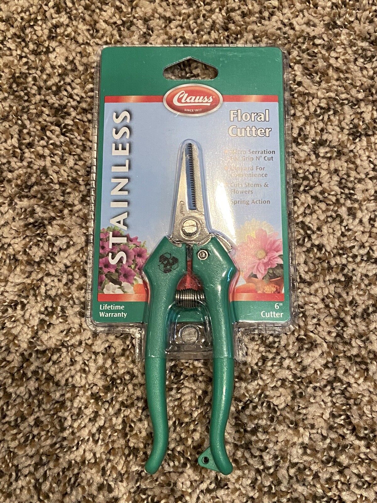 Clauss 6" Stainless Floral Cutter - w/Lanyard - True Professional Trimer