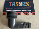 50X Rain Bird 3/4" MNPT x 1/2" Male NPT Spiral Barb Elbow SBE075 PVC Insert-3