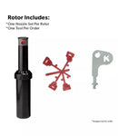 K-Rain 13003 - 1/2" MiniPro Rotor 4 In. Pop UP Mini PRO Lawn Irrigation Compact-2