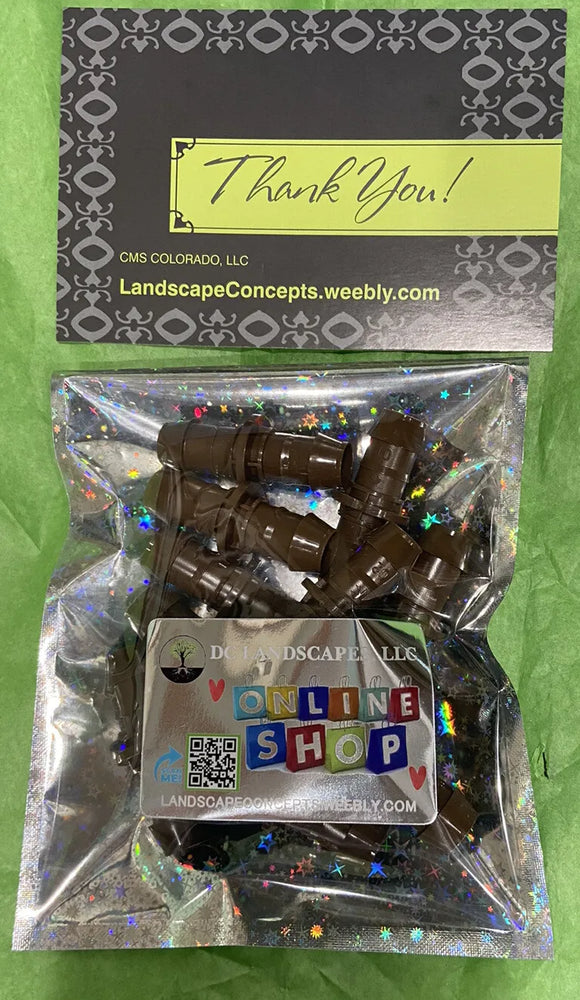 10X Rainbird  17mm Barb x Barb Coupling Fitting Drip Irrigation Insert 1/2 Inch