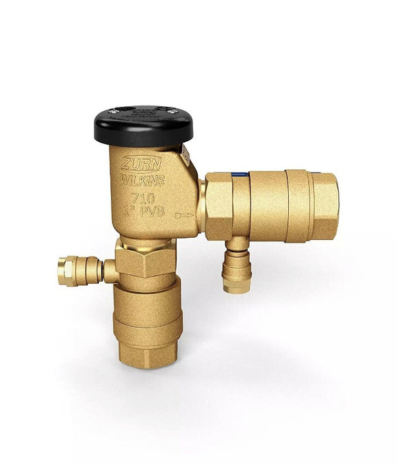 1" 710 Pressure Vacuum Breaker Assembly Tapped Ball Valve Freeze Resistant -ZURN
