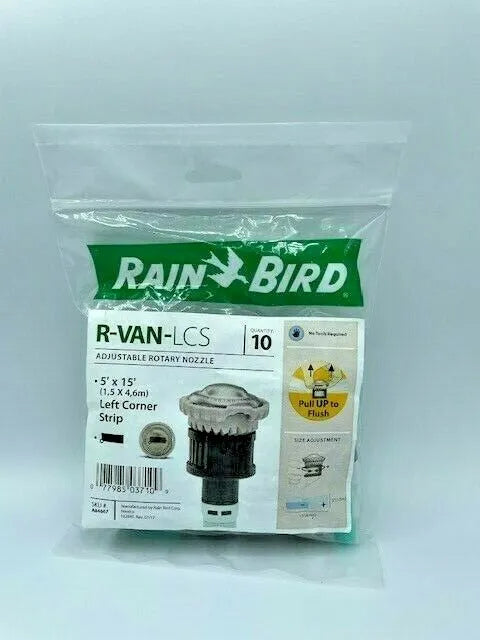 10 PK Rotary Rain Bird R-VAN Left Corner Strip Rotary Nozzle 5 x 15 ft R-VAN-LCS