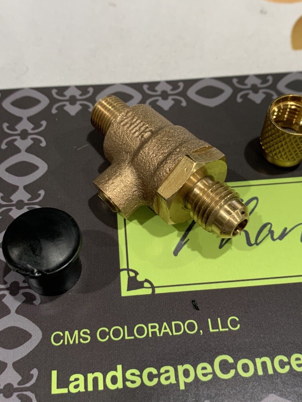 OEM Febco 1/8" Male Thread X 1/4" Male Cock Backflow W Brass Dust Caps Universal