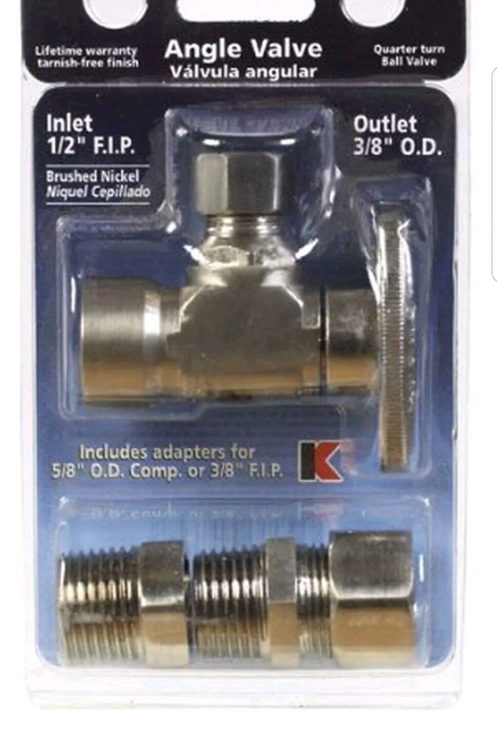 Plumb Pak Quarter Turn Angle Valve (k2048abn)