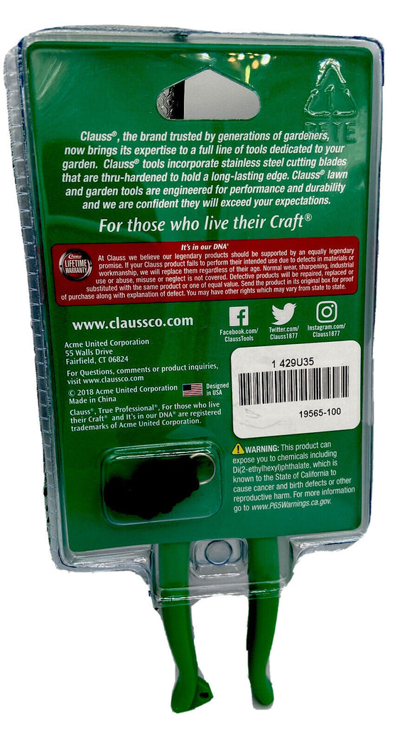 Clauss 6" Floral Cutter, Pruners 1-1/4 L Stainless Steel Handle Hand Pruner