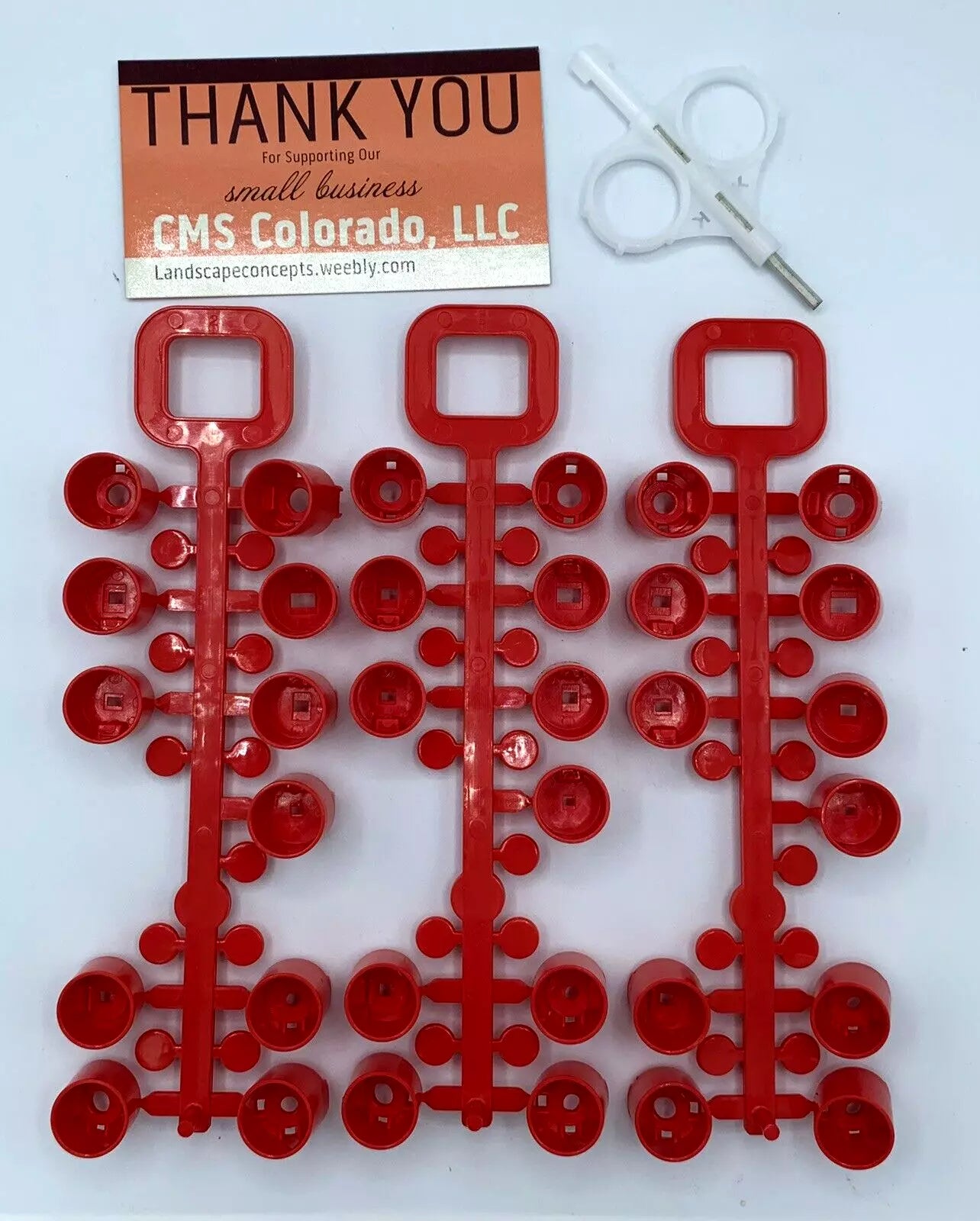 OEM Red Nozzle Rack  for K Rain RPS 75 Rotor Replacement (3 PACK) ADJ White Key