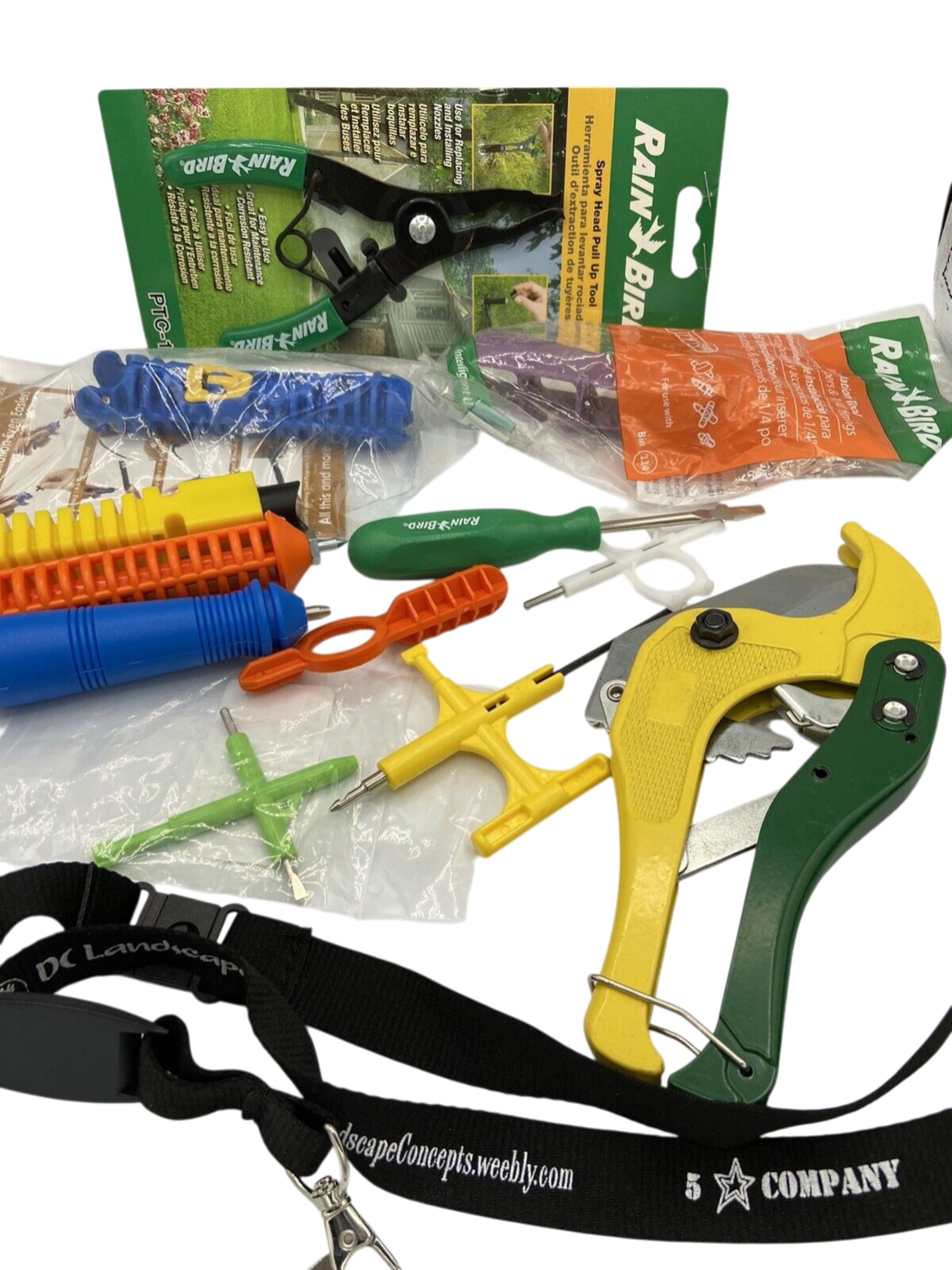 Total Landscape Pro Sprinkler & Drip Irrigation Tool Kit w/ Lanyard 12pc