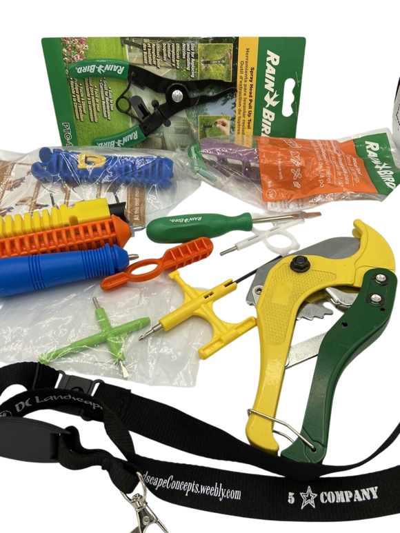 Total Landscape Pro Sprinkler & Drip Irrigation Tool Kit w/ Lanyard 12pc