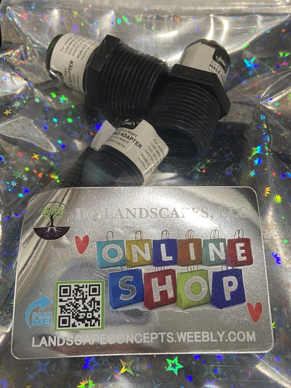 3X Orbit 37217 1/2" X 3/4" Male Adapters Sprinkler Head Riser 1/2 in x 3/4