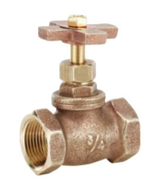 Irrigation 3/4" Gate Threaded Stop Valve for Manifold Drain Sprinkler Box Brass