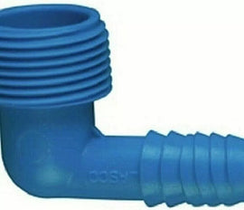 Lasco 3300-005 Blue Twisters Elbow 1/2 MIPT x Double Helix 1,3,5, or 10 Pack