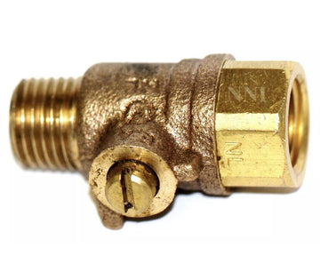 1/4" X 1/4" NPT - Lead Free Brass Test Cock - w/ Slot Backflow Preventer - PVB