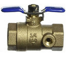 Aqualine Brass Ball Valves Lead Free 3/4" Backflow Repair Valve For Zurn Wilkins-2