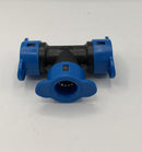 3 Pack 1/2 In. Blu-lock Tee | Orbit X L Plastic  Outdoor - Black/blue Blu Lock-3