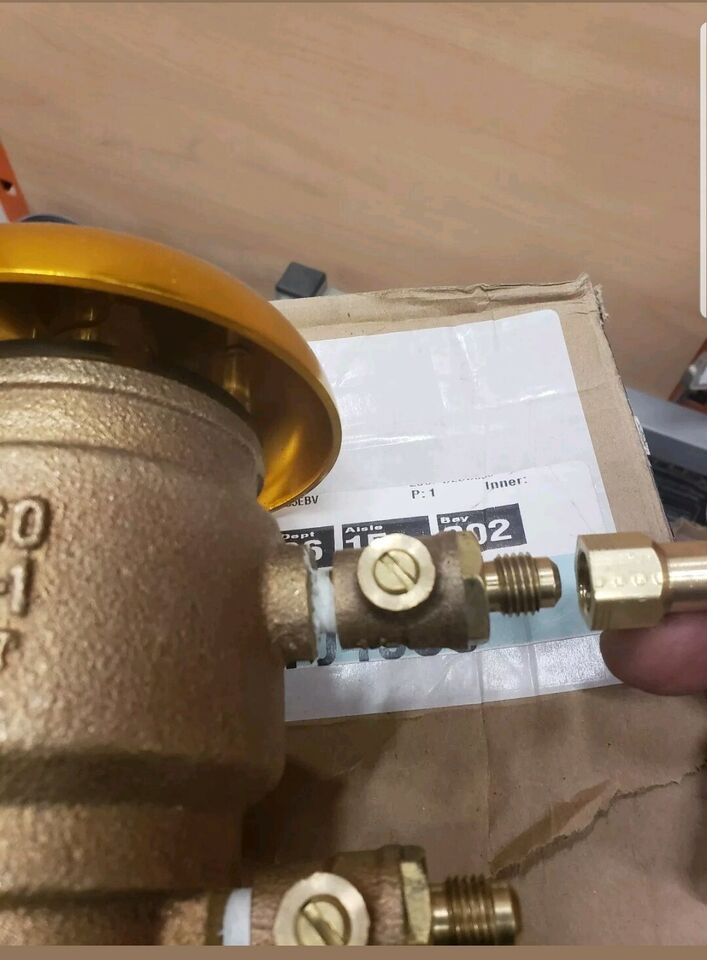 Backflow Preventer Test Cock Winterize Blowout Air Fitting Febco 765 Blue Heron