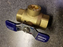 Irrigation Sprinkler 3/4 " Ball Valve w Freeze Tolerant Prevention Plug 3/4"-2