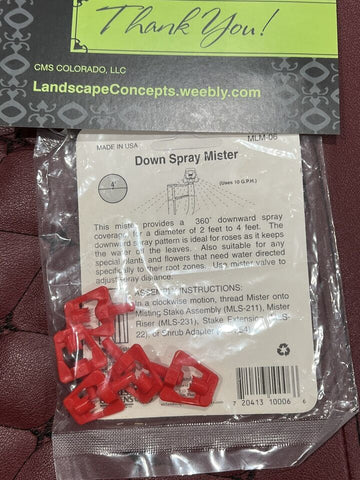 5X! Mister Landscaper Down Spray Mister MLM-06 - 4’ Made In USA Full Circle 360 - 0