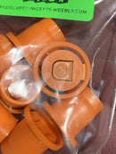 5Pk Orange Rain Bird Sprinkler Head Easy Fit Universal Flush Cap Fits All 1/2"-3
