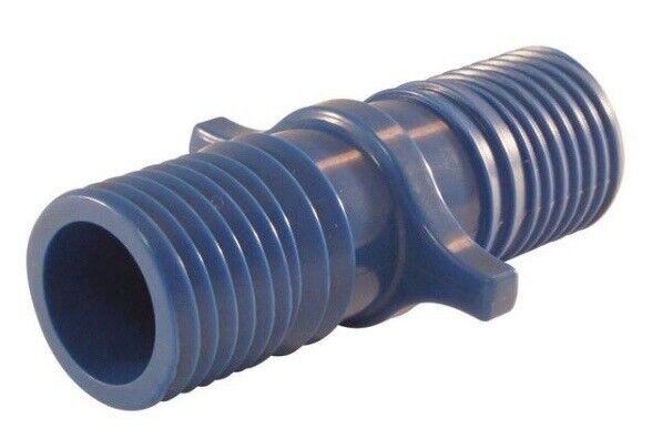 Apollo 1 in. Blue Twister Polypropylene Insert Coupling