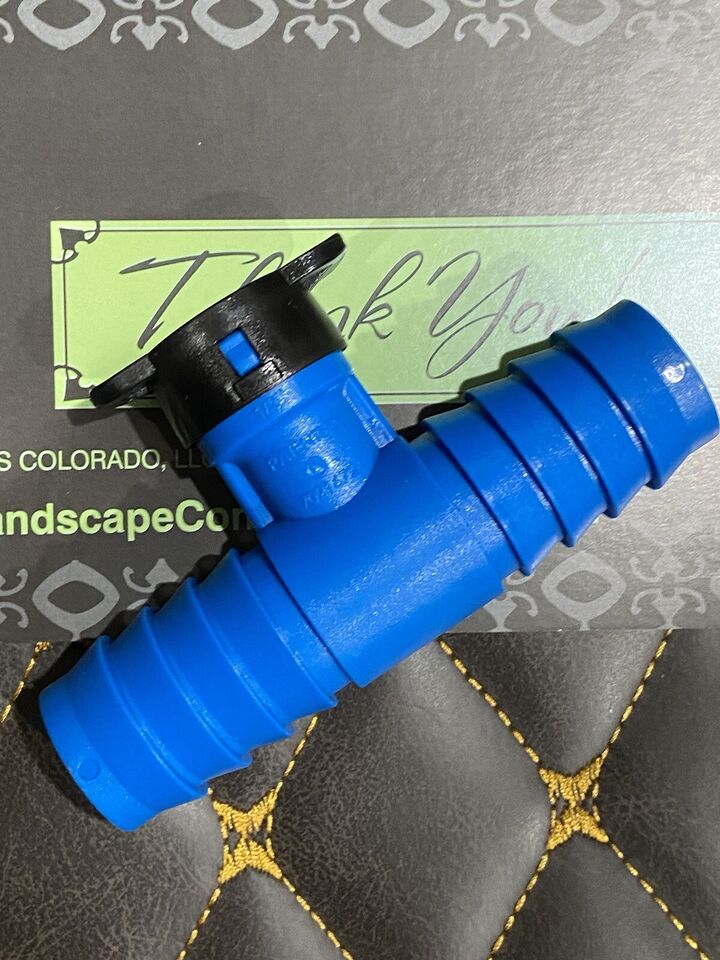 3X Hydro-Rain Blu-Lock Barbed Adapter Tee-Size:1" Barbed x 1/2" BL Swing - 0