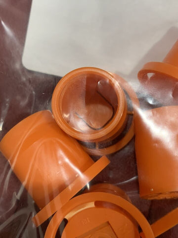 5Pk Orange Rain Bird Sprinkler Head Easy Fit Universal Flush Cap Fits All 1/2" - 0