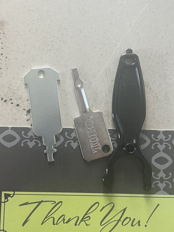 3X Toro Sprinkler Adjustment Tool Pack Key - Irrigation Rotor Nozzle Pro Set Kit