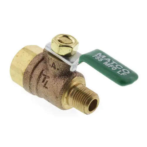 Lead Free 1/8" Male Thread X 1/4" Female Air Test Cock Backflow Febco Wilkins